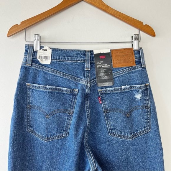 Levi's Blue Flare & Wide Leg Jeans - Picture 7 of 15